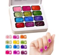 Pat Nail Gel 12 Colori con Effetto Sfumatura per Applicazioni Multiple e