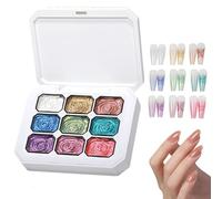 Pat Palette Gel,Pigmento Intenso Con Gradiente Di 9 Colori A Lunga Durata - Palette Gel Per Unghie,Per Ragazze, Donne, Principianti, Manicure, Viaggio, Casa, Studio, Matrimonio, Laurea E Appuntamento