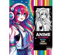 Pata Lumina Anime Coloring Book for Teens (Tascabile)