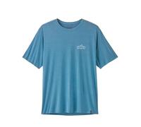 Patagonia - T-shirt da escursionismo traspirante e leggero - M's Cap Cool Daily Shirt Cloud Crag Shore Blue Light Shore Blue X-Dye per Uomo in Poliestere Riciclato - Taglia M