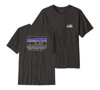 Patagonia - t-shirt classico e comoda in cotone biologico - M's '73 Skyline T-Shirt Ink Black per Uomo in Cotone - Taglia S - Nero