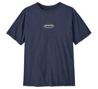 Patagonia - t-shirt classica e comoda in cotone biologico - M's '95 Oval Logo T-Shirt New Navy Kaleido per Uomo in Cotone - Taglia M - Blu navy