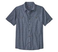 Patagonia Back Step - camicia a maniche corte - uomo XL Blue/Dark Blue man Cotone Organico/Biologico,Canapa