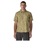 Patagonia - Camicia leggera e traspirante in canapa e cotone biologico - M's Back Step Shirt Earthen Weathered Stone per Uomo in Cotone - Taglia S - Verde
