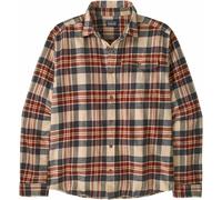 Patagonia - Camicia in cotone biologico - M's L/S LW Fjord Flannel Shirt Paw: Dried Vanilla per Uomo in Cotone - Taglia M - rosso