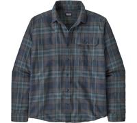 Patagonia - Camicia in cotone biologico - M's L/S LW Fjord Flannel Shirt Paw: Smolder Blue per Uomo in Cotone - Taglia L