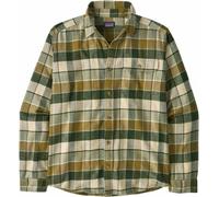 Patagonia - Camicia in cotone biologico - M's L/S LW Fjord Flannel Shirt Rocky: Old Growth Green per Uomo in Cotone - Taglia M - Verde