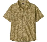 Patagonia - Camicia leggera e traspirante in canapa e cotone biologico - M's Back Step Shirt Earthen Weathered Stone per Uomo in Cotone - Taglia L - Verde