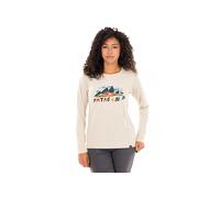 Patagonia Capilene Cool Daily Graphic - maglia a maniche lunghe - donna M Light Brown/Blue woman Fair Trade Certified,Heiq Fresh,Recycled Materials