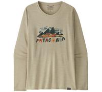 Patagonia Capilene Cool Daily Graphic - maglia a maniche lunghe - donna S Light Brown/Blue woman Fair Trade Certified,Heiq Fresh,Recycled Materials