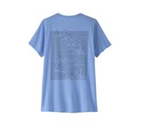 Patagonia Capilene® Cool Daily - T-shirt - donna XS Light Blue/Dark Blue woman Fair Trade Certified,Heiq Fresh,Recycled Polyester