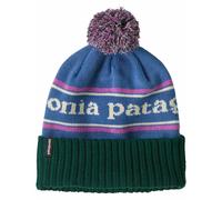 Patagonia - Cappello a pompon - Powder Town Beanie Park Stripe: Barnacle Blue per Uomo in Poliestere Riciclato