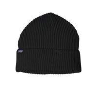 Patagonia - Cappello a revers - Fishermans Rolled Beanie Black in Poliestere Riciclato - Nero