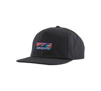 Patagonia - Cappello con visiera curva - Boardshort Label Funfarer Cap Ink Black per Uomo in Cotone - Nero Nero