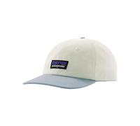 Patagonia - Cappello con visiera curva - P-6 Label Trad Cap Birch White w/Fleck Blue in Cotone - Bianco