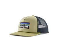Patagonia - Cappello trucker da escursionismo - Airfarer Cap P-6 Logo Weathered Stone in Cotone - Verde