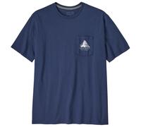 Patagonia - Chouinard Crest Pocket Responsibili-Tee - T-shirt S blu