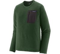 Patagonia - Felpa a maniche lunghe - M's R1 Air Crew Treeline Green - Taglia M - Verde