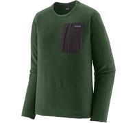 Patagonia - Felpa a maniche lunghe - M's R1 Air Crew Treeline Green - Taglia S - Verde