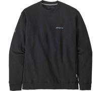 Patagonia - Felpa con cappuccio - Fitz Roy Icon Uprisal Crew Sweatshirt Ink Black per Uomo in Cotone - Taglia L - Nero Nero L