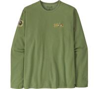 Patagonia - Felpa con cappuccio in materiale riciclato - M's LW Unity Fitz Wildrise Crew Terrain Green per Uomo in Cotone - Taglia S - Verde