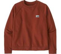Patagonia - Felpa donna girocollo - W's Regenerative Organic Certified Cotton Essential Top Dried Vanilla per Donne in Cotone - Taglia 149 - rosso