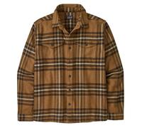 Patagonia - Sovracamicia da uomo in cotone biologico - M's Fjord Flannel Shirt Catch: Deer Brown per Uomo in Cotone - Taglia L - Marrone