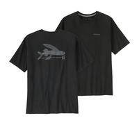 Patagonia T-shirt da uomo Flying Fish Responsibili-Tee Cotone riciclato Nero Taglia 149