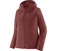 Patagonia - Giacca da donna - W's R2 CrossStrata Hoody Dark Ruby per Donne in Pelle - Taglia S - rosso