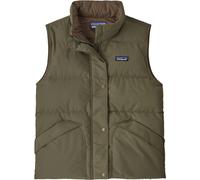 Patagonia - Giacca senza maniche in piuma riciclata da donna - W's Downdrift Vest Basin Green per Donne in Nylon - Taglia L - Verde
