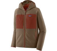 Patagonia - Giacca stretch a resistenza - M's R2 TechFace Hoody Marlow Brown per Uomo in Pelle - Taglia L - Marrone