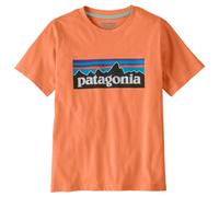 Patagonia - Kid's P-6 Logo - T-shirt S arancione