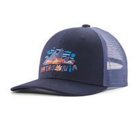 Patagonia - Cappello trucker - K's Trucker Hat Fitz Roy Foliage: New Navy - Blu navy Blu navy