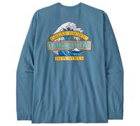 Patagonia - L/S Great Waves Responsibili-Tee - Maglia a manica lunga L blu