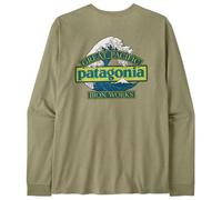 Patagonia - L/S Great Waves Responsibili-Tee - Maglia a manica lunga XXL olivia