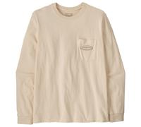 Patagonia - L/S MW '95 Oval Logo Pocket Tee - Maglia a manica lunga L beige