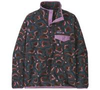 Patagonia Lightweight Synchilla® Snap-T W - felpa in pile - donna L Dark Red/Dark Blue/Pink woman Fair Trade Certified,Recycled Polyester