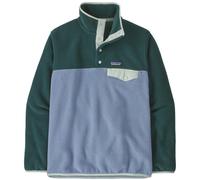 Patagonia Lightweight Synchilla® Snap-T W - felpa in pile - donna L Light Blue/Dark Green/Light Green woman Fair Trade Certified,Recycled Polyester
