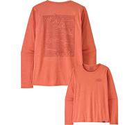 Patagonia - Maglietta a maniche lunghe - W's L/S Cap Cool Daily Graphic Shirt Strataspire: Moment Pink X-Dye per Donne - Taglia M - Rosa