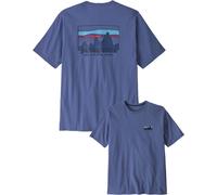 Patagonia - Maglietta riciclata - M's '73 Skyline Organic T-Shirt Current Blue per Uomo in Cotone - Taglia XXL