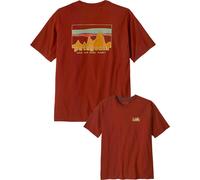 Patagonia - Maglietta riciclata - M's '73 Skyline Organic T-Shirt Dried Vanilla per Uomo in Cotone - Taglia L - Marrone