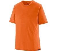 Patagonia - Maglietta tecnica e traspirante in lana merino per l'escursionismo - M's Cap Cool Merino Blend Shirt Coal Orange per Uomo in Poliestere Riciclato - Taglia L - Arancione