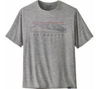 Patagonia - Maglietta traspirante - M's Cap Cool Daily Graphic Shirt Stratapeaks: Feather Grey per Uomo - Taglia M - Grigio Grigio M