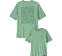 Patagonia - Maglietta traspirante - M's Cap Cool Daily Graphic Shirt Strataspire: Ellwood Green X-Dye per Uomo - Taglia M - Verde
