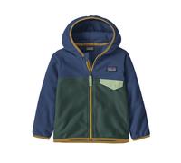 Patagonia Micro D Snap-T Jr - felpa con cappuccio - bambino Green/Blue 6M