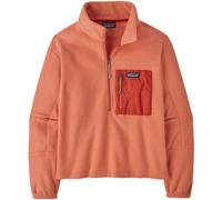 Patagonia Microdini 1/2 Zip P/O W - felpa in pile - donna L Light Red woman Pfc-Free,Fair Trade Certified,Bluesign,Dwr,Recycled Polyester,Recycled Materials