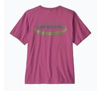 Patagonia - T-shirt in cotone biologico comodo e versatile - M's '95 Oval Logo T-Shirt Faded Magenta per Uomo in Cotone - Taglia S - Viola