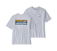 Patagonia M's Boardshort Logo Pocket Responsibili-Tee T-Shirt, Bianco, XL Uomo