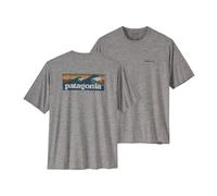 Patagonia M's cap Cool Daily Graphic Shirt - Waters Boardshort Logo Abalone Blue: Feather Grey S, Boardshort Logo Abalone Blue: Feather Grey, S