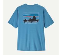 T-Shirt Patagonia M's Cap Cool Daily Shirt - '73 Skyline (Shore Blue - Light Shore Blue X-Dye) Uomo L